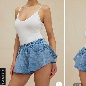 Micas wide leg shorts